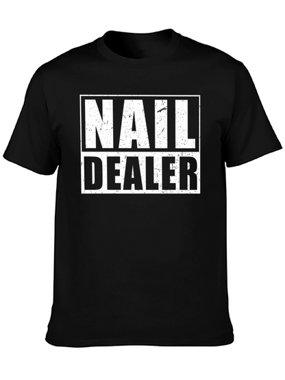 Nail Dealer Graphic Tee - Black Cotton T-Shirt