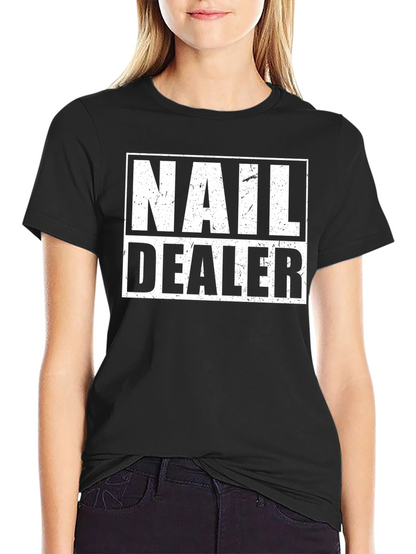 Nail Dealer Graphic Tee - Black Cotton T-Shirt