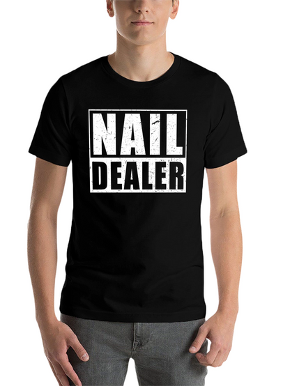 Nail Dealer Graphic Tee - Black Cotton T-Shirt