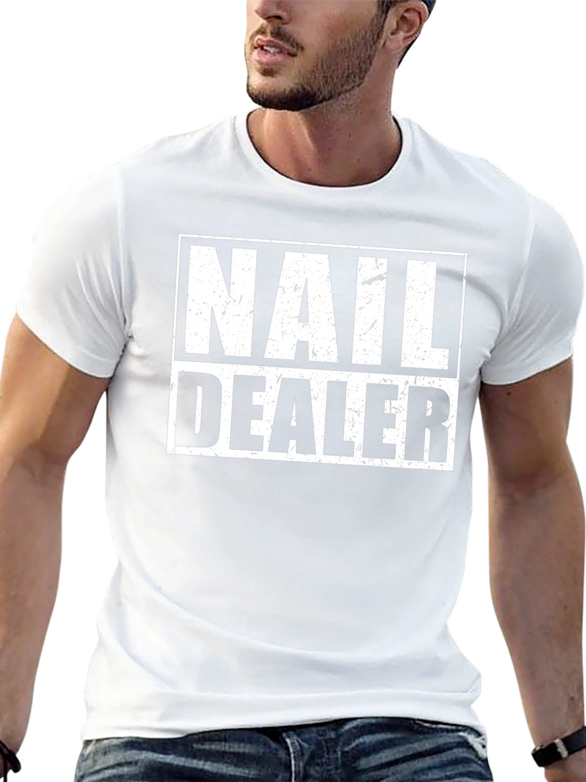 Nail Dealer Graphic Tee - Black Cotton T-Shirt