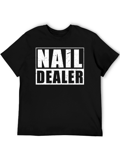 Nail Dealer Graphic Tee - Black Cotton T-Shirt