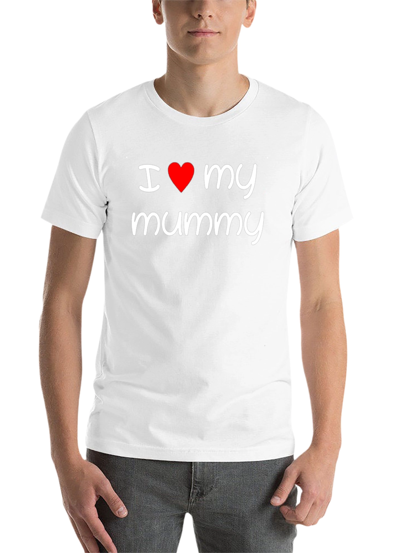 I Love My Mummy Black Graphic Tee