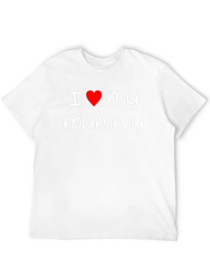 I Love My Mummy Black Graphic Tee