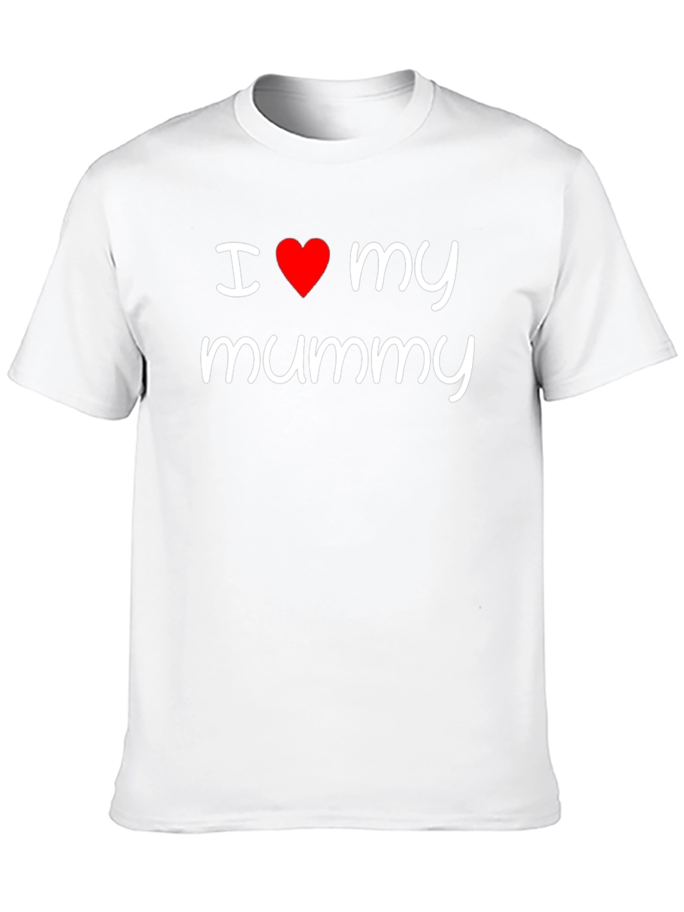 I Love My Mummy Black Graphic Tee