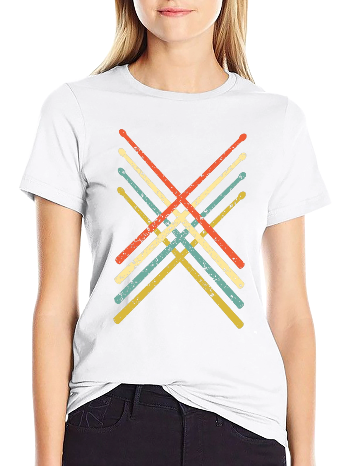Retro Drumsticks Graphic Tee