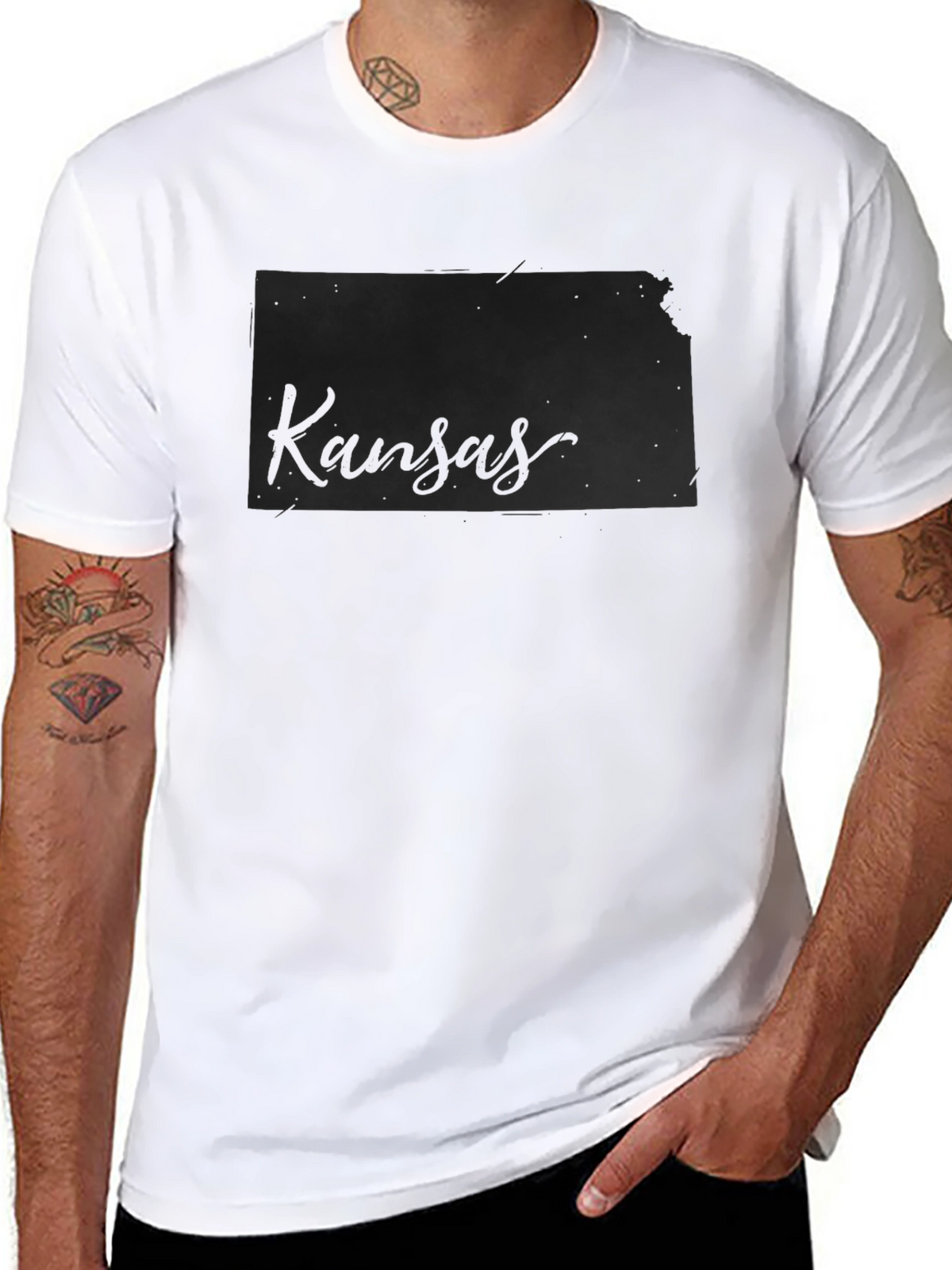 Kansas State Graphic T-Shirt - Black