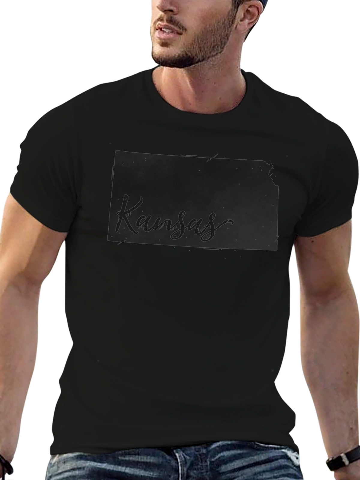 Kansas State Graphic T-Shirt - Black