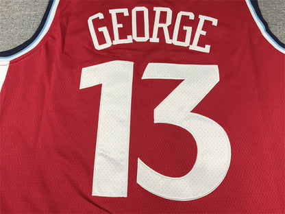 Men's LA Clippers Paul George #13 Red Swingman Player Jerseys