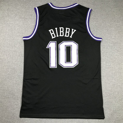 Men's Sacramento Kings Domantas Sabonis #10 Black Hardwood Classics Swingman Jerseys