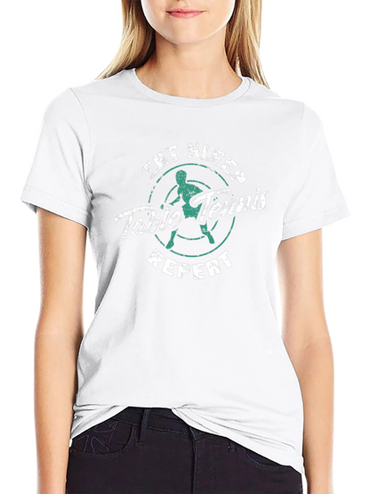 Eat Sleep Table Tennis Repeat Graphic Tee