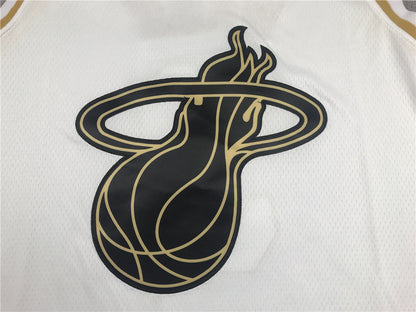 Men's Miami Heat Dwyane Wade #3 White Swingman Player Jerseys