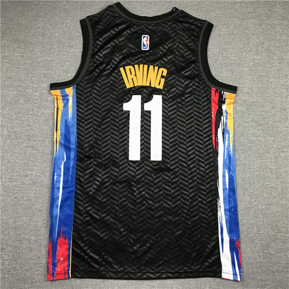 Men's Brooklyn Nets Kyrie Irving Black 2020/21 Swingman Jerseys - City Edition