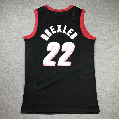Men's Portland Trail Blazers Clyde Drexler #22 Black 1991-92 Hardwood Classics Swingman Jerseys