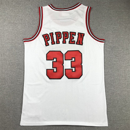 Men's Chicago Bulls Scottie Pippen 1997-98 White Hardwood Classics Swingman Jerseys