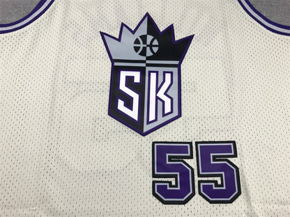 Men's Sacramento Kings Jason Williams #55 Cream Hardwood Classics Swingman Jerseys