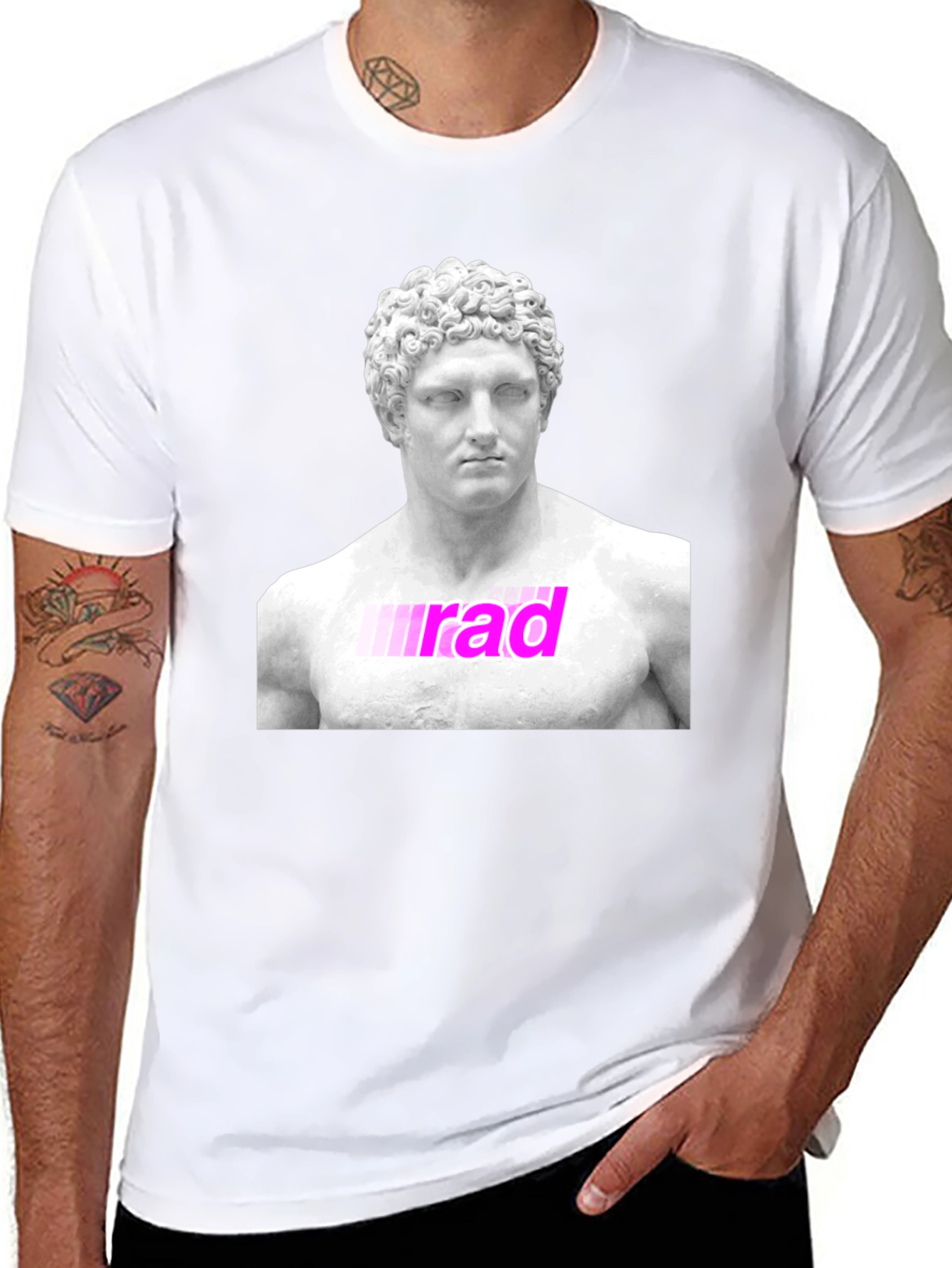 Rad Statue Graphic T-Shirt