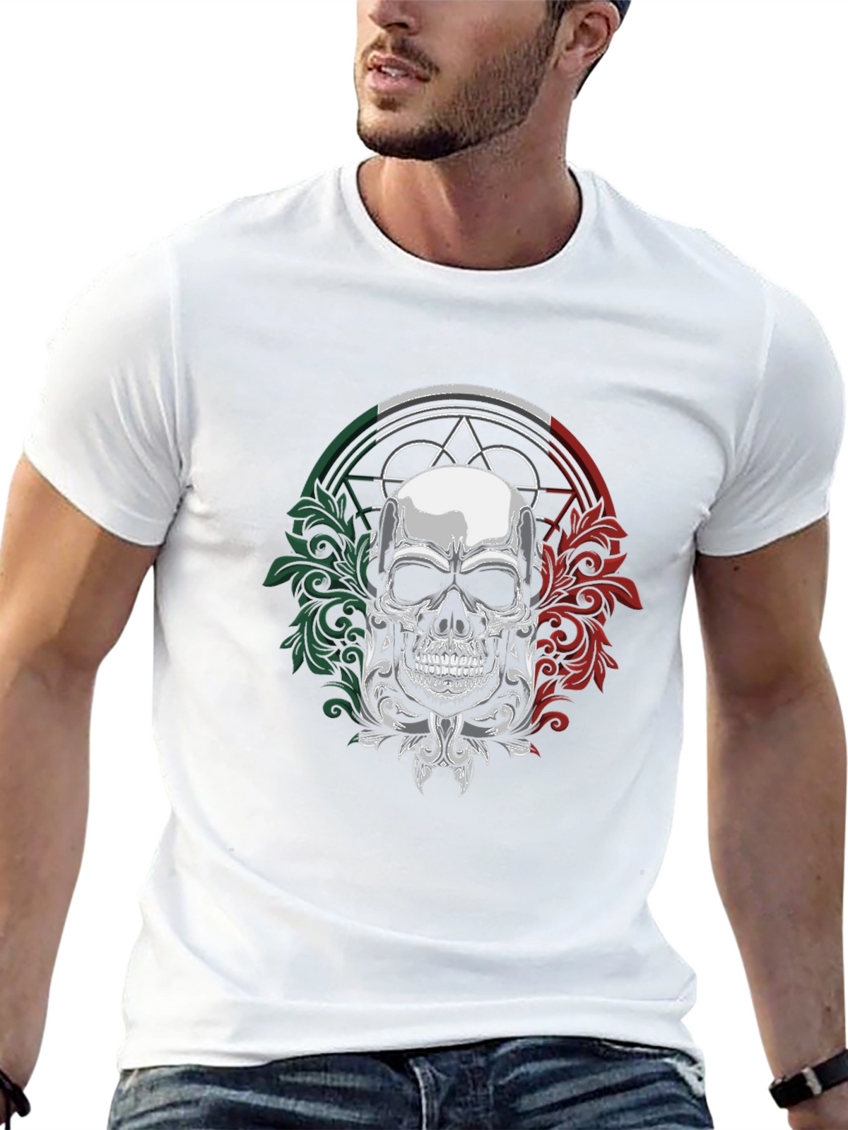 Skull Graphic T-Shirt - Black