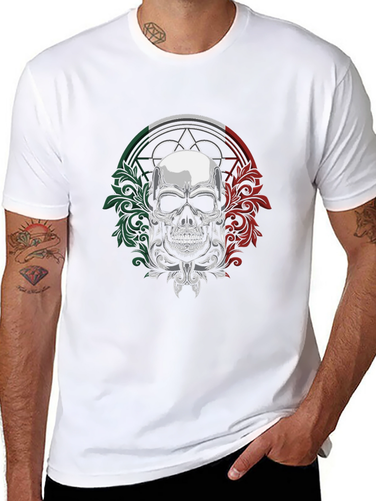 Skull Graphic T-Shirt - Black
