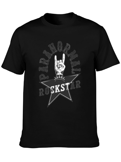 Paranormal Rockstar Graphic Tee - Black Cotton T-Shirt