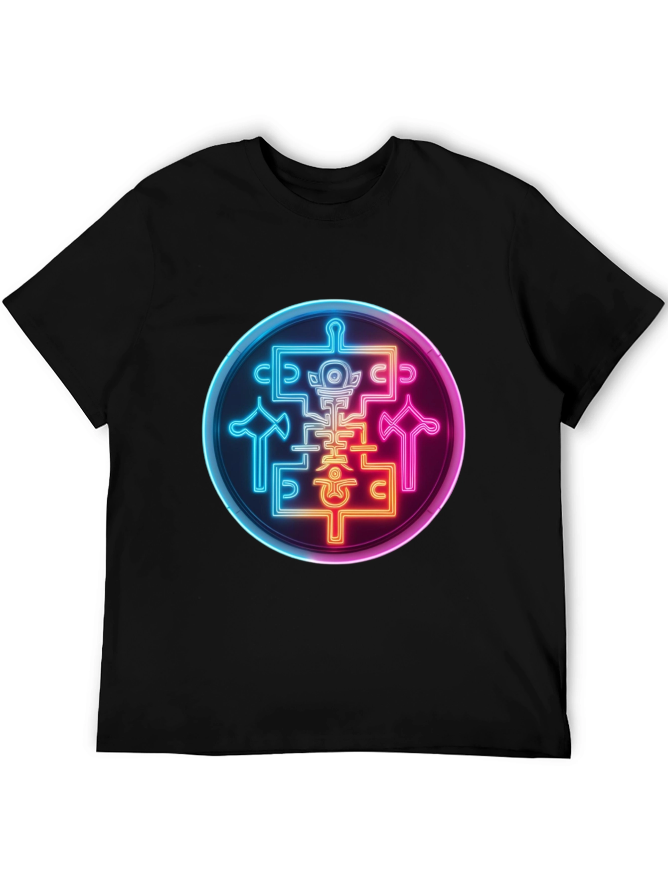 Neon Sigil Graphic Tee - Black