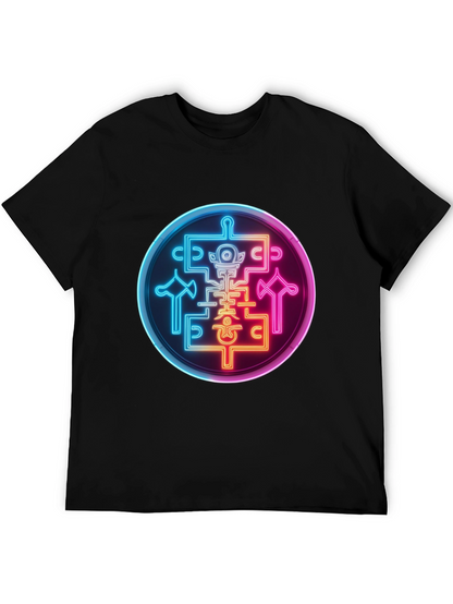 Neon Sigil Graphic Tee - Black