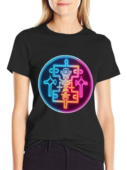 Neon Sigil Graphic Tee - Black