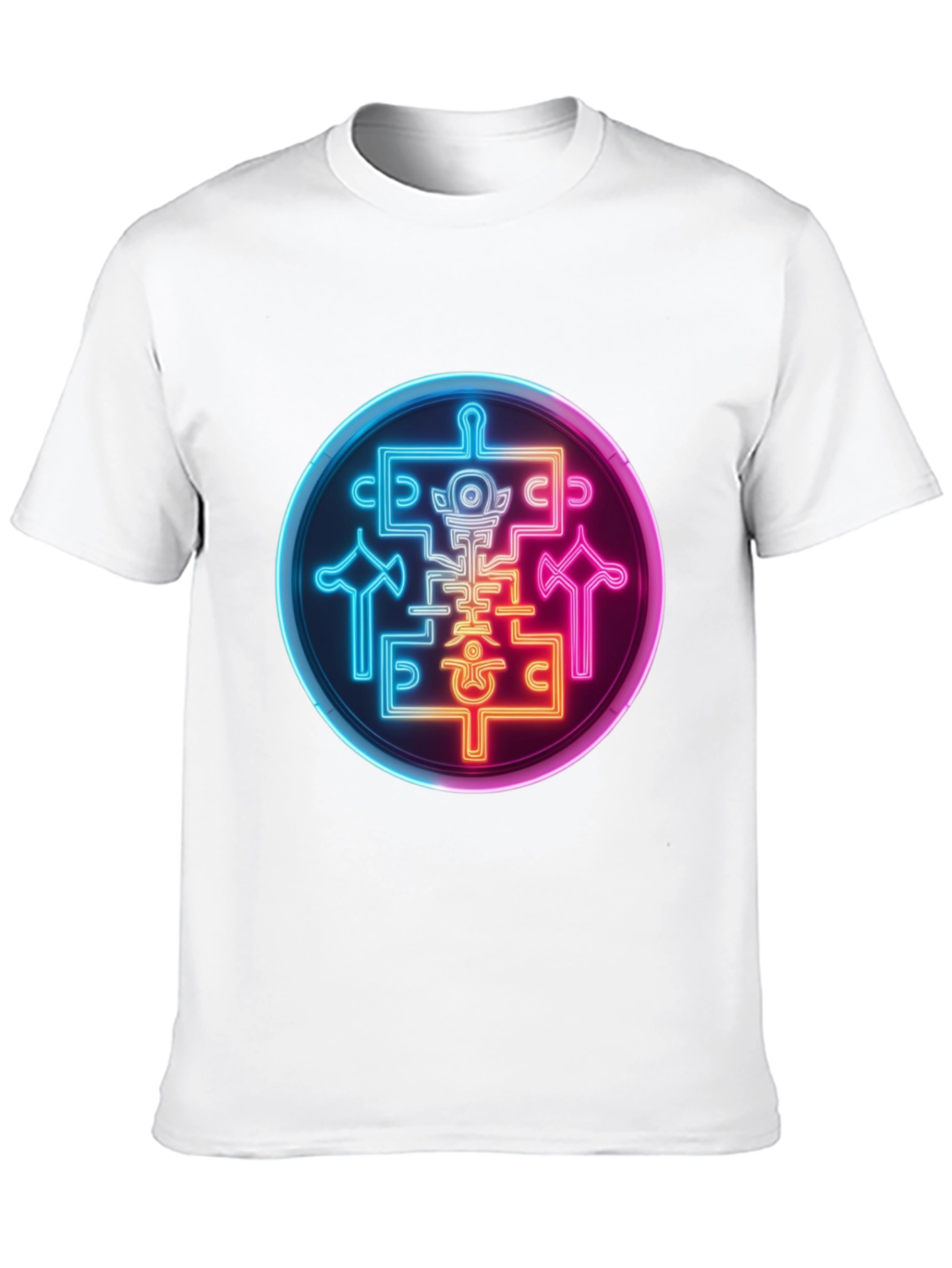 Neon Sigil Graphic Tee - Black