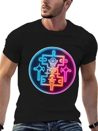 Neon Sigil Graphic Tee - Black