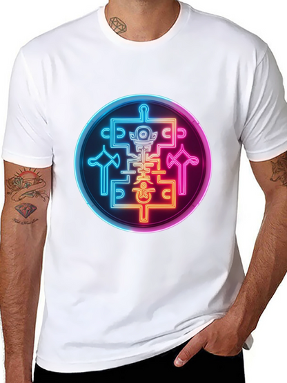 Neon Sigil Graphic Tee - Black