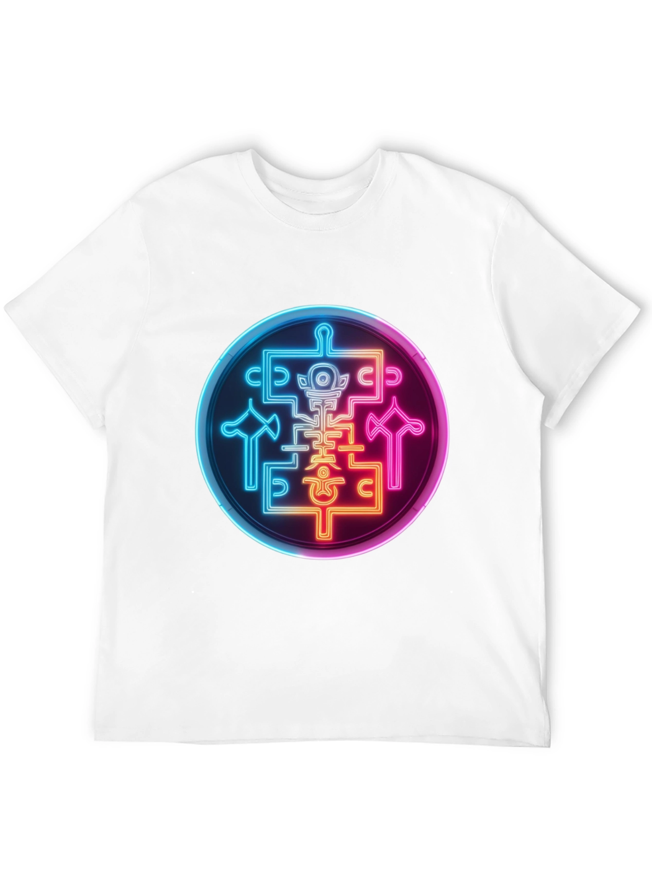 Neon Sigil Graphic Tee - Black