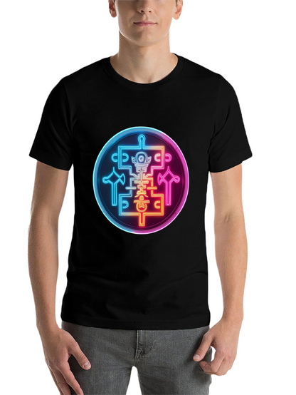 Neon Sigil Graphic Tee - Black