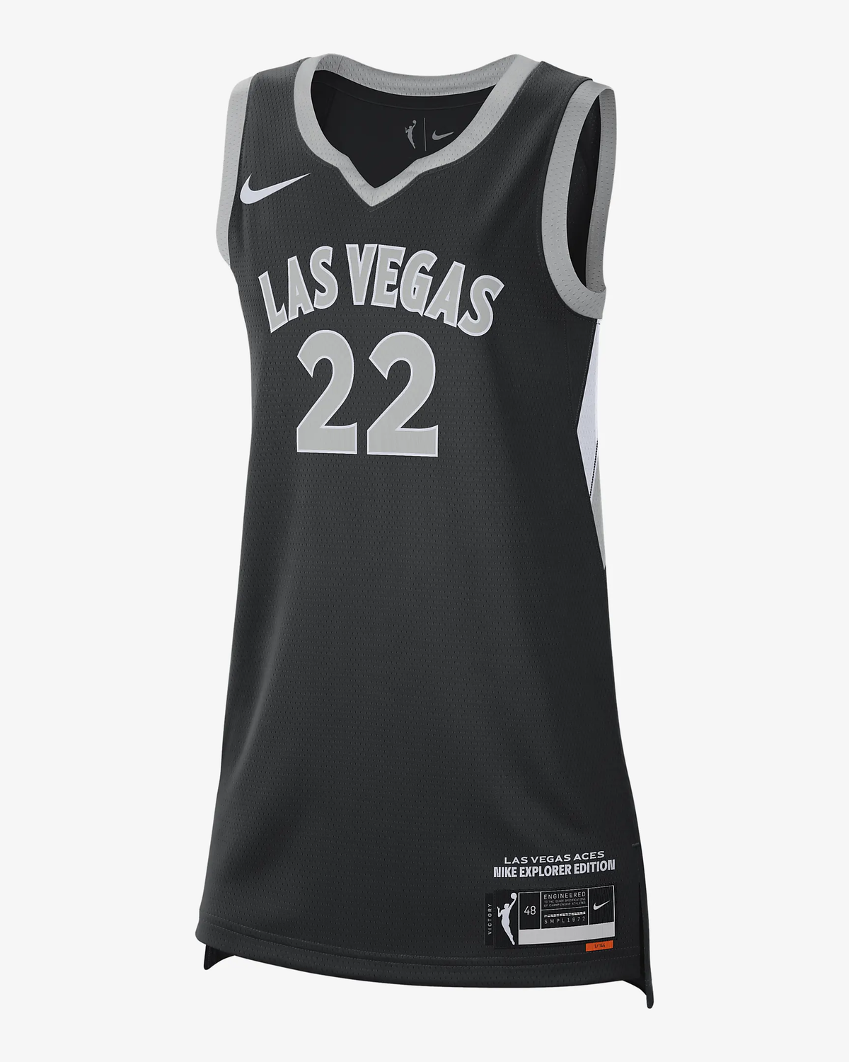 Men's Las Vegas Aces A������������������������������������Ja Wilson #22 Black Player Jersey