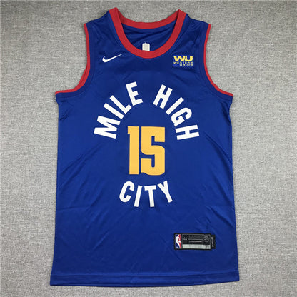 Men's Denver Nuggets Nikola Jokic #15 NBA Player Jerseys - Retro Blue