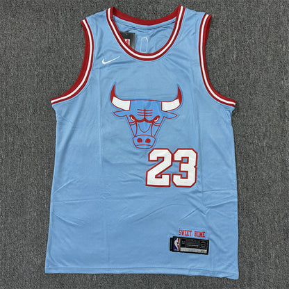 Men's Chicago Bulls Michael Jordan #23 Blue Swingman Jerseys