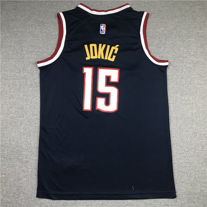 Men's Denver Nuggets Nikola Jokic #15 NBA Navy 2020/21 Swingman Jerseys