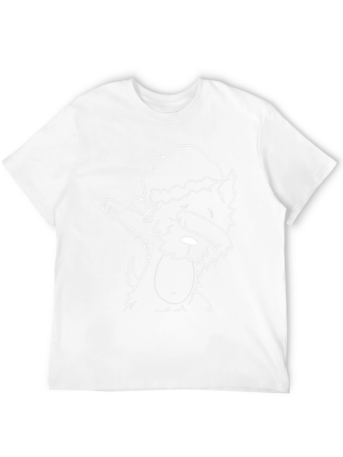 Dog Dabbing Santa Hat T-Shirt