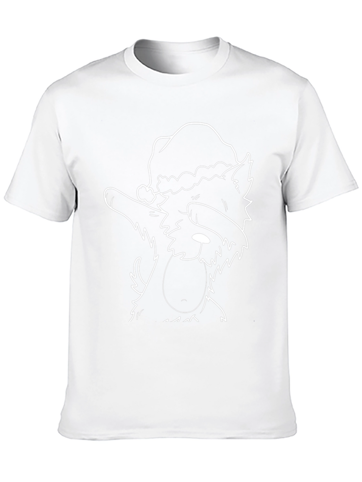 Dog Dabbing Santa Hat T-Shirt