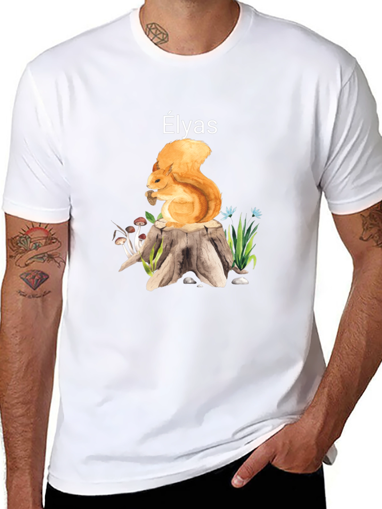 Squirrel Forest Tee - Elyas Custom