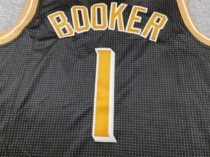Men's Phoenix Suns Devin Booker #1 Black Select Series Swingman Jerseys