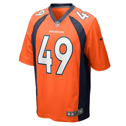 Alex Singleton Denver Broncos Nike Game   Jersey - Orange