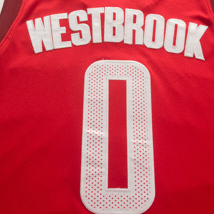 Men's Houston Rockets Russell Westbrook #0 NBA Red Classics Swingman Jerseys