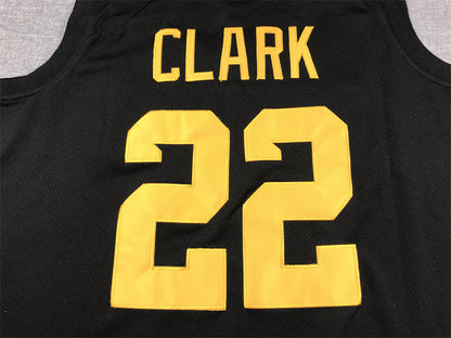 Men's Iowa Hawkeyes Caitlin Clark #22 Black Replica Game Jersey