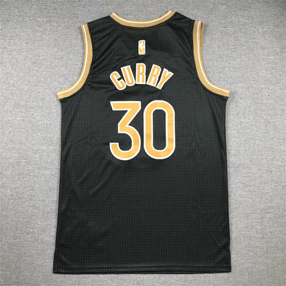 Men's Golden State Warriors Stephen Curry #30 Black Select Series Swingman Jerseys
