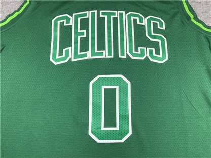 Men's Boston Celtics Jayson Tatum #0 Green Swingman Player Jerseys