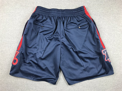 Men's Philadelphia 76ers Navy 2023/24 Pocket Shorts1 City Edition