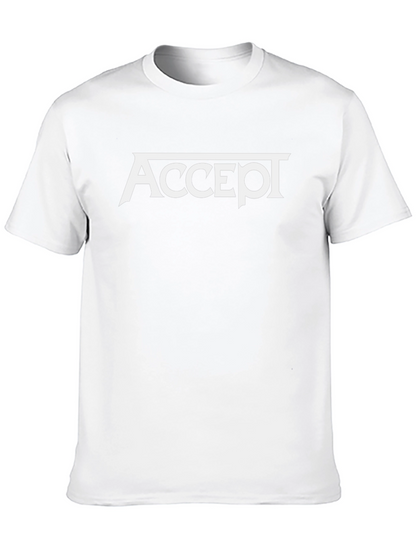 Accept Band Logo Black T-Shirt - Classic Rock Tee