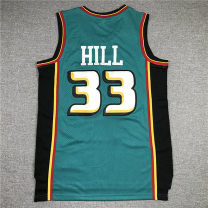 Men's Detroit Pistons Grant Hill 1998-99 Green Hardwood Classics Swingman Jerseys