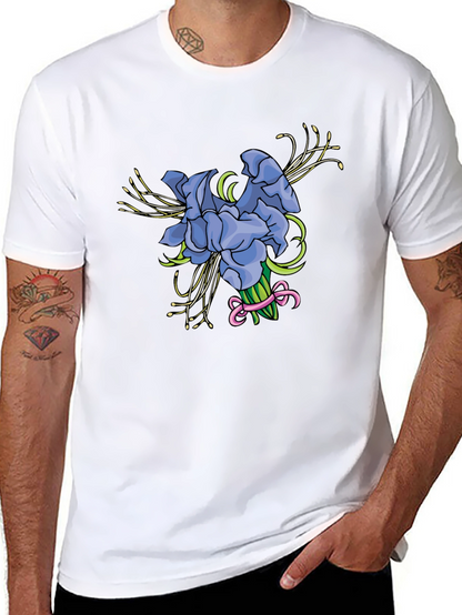 Floral Bouquet Graphic Tee - Black