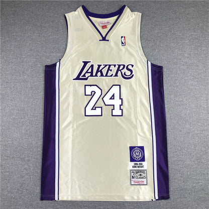 Men's Los Angeles Lakers Kobe Bryant Gold Hall of Fame Hardwood Classics Jerseys