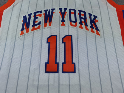 Men's New York Knicks Jalen Brunson #11 White 2024/25 Swingman Player Jerseys - City Edition